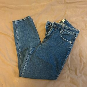 Abercrombie & Fitch Blue High-Rise Mom Jeans